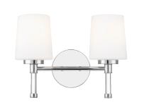 Two Light Vanity by Z-Lite - Henri Collection, Chrome Finish - 7700-2V-CH