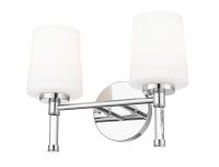 Two Light Vanity by Z-Lite - Henri Collection, Chrome Finish - 7700-2V-CH