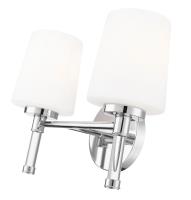 Two Light Vanity by Z-Lite - Henri Collection, Chrome Finish - 7700-2V-CH
