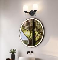 Two Light Vanity by Z-Lite - Henri Collection, Matte Black Finish - 7700-2V-MB