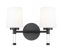 Two Light Vanity by Z-Lite - Henri Collection, Matte Black Finish - 7700-2V-MB