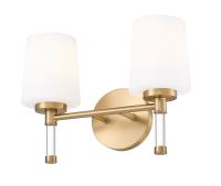 Two Light Vanity by Z-Lite - Henri Collection, Modern Gold Finish - 7700-2V-MGLD