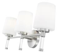 Three Light Vanity by Z-Lite - Henri Collection, Brushed Nickel Finish - 7700-3V-BN