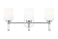 Three Light Vanity by Z-Lite - Henri Collection, Chrome Finish - 7700-3V-CH