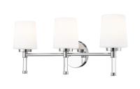 Three Light Vanity by Z-Lite - Henri Collection, Chrome Finish - 7700-3V-CH