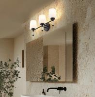 Three Light Vanity by Z-Lite - Henri Collection, Matte Black Finish - 7700-3V-MB