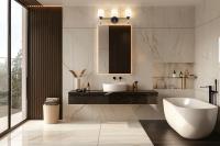 Three Light Vanity by Z-Lite - Henri Collection, Matte Black Finish - 7700-3V-MB
