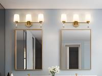 Three Light Vanity by Z-Lite - Henri Collection, Modern Gold Finish - 7700-3V-MGLD