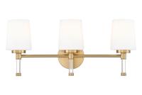 Three Light Vanity by Z-Lite - Henri Collection, Modern Gold Finish - 7700-3V-MGLD
