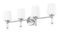 Four Light Vanity by Z-Lite - Henri Collection, Brushed Nickel Finish - 7700-4V-BN