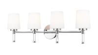 Four Light Vanity by Z-Lite - Henri Collection, Chrome Finish - 7700-4V-CH