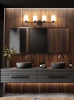 Four Light Vanity by Z-Lite - Henri Collection, Matte Black Finish - 7700-4V-MB