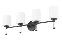 Four Light Vanity by Z-Lite - Henri Collection, Matte Black Finish - 7700-4V-MB