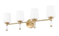 Four Light Vanity by Z-Lite - Henri Collection, Modern Gold Finish - 7700-4V-MGLD