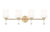 Four Light Vanity by Z-Lite - Henri Collection, Modern Gold Finish - 7700-4V-MGLD