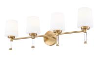 Four Light Vanity by Z-Lite - Henri Collection, Modern Gold Finish - 7700-4V-MGLD
