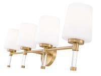 Four Light Vanity by Z-Lite - Henri Collection, Modern Gold Finish - 7700-4V-MGLD