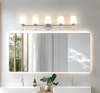Five Light Vanity by Z-Lite - Henri Collection, Brushed Nickel Finish - 7700-5V-BN