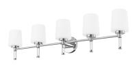 Five Light Vanity by Z-Lite - Henri Collection, Chrome Finish - 7700-5V-CH