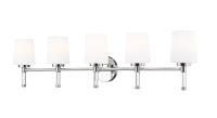Five Light Vanity by Z-Lite - Henri Collection, Chrome Finish - 7700-5V-CH