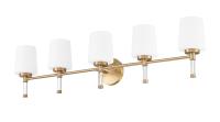 Five Light Vanity by Z-Lite - Henri Collection, Modern Gold Finish - 7700-5V-MGLD