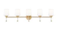 Five Light Vanity by Z-Lite - Henri Collection, Modern Gold Finish - 7700-5V-MGLD