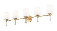 Five Light Vanity by Z-Lite - Henri Collection, Modern Gold Finish - 7700-5V-MGLD