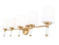 Five Light Vanity by Z-Lite - Henri Collection, Modern Gold Finish - 7700-5V-MGLD