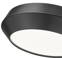 LED Flush Mount by Z-Lite - Quasars Collection, Matte Black Finish - 7701F12-MB-LED