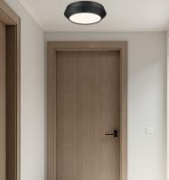 LED Flush Mount by Z-Lite - Quasars Collection, Matte Black Finish - 7701F12-MB-LED