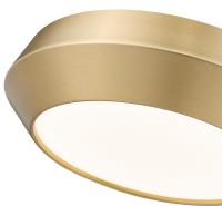 LED Flush Mount by Z-Lite - Quasars Collection, Modern Gold Finish - 7701F12-MGLD-LED