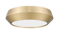 LED Flush Mount by Z-Lite - Quasars Collection, Modern Gold Finish - 7701F12-MGLD-LED
