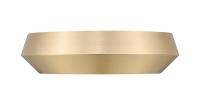 LED Flush Mount by Z-Lite - Quasars Collection, Modern Gold Finish - 7701F12-MGLD-LED