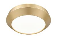 LED Flush Mount by Z-Lite - Quasars Collection, Modern Gold Finish - 7701F12-MGLD-LED