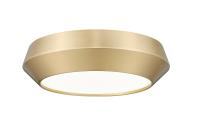 LED Flush Mount by Z-Lite - Quasars Collection, Modern Gold Finish - 7701F12-MGLD-LED