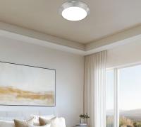 LED Flush Mount by Z-Lite - Quasars Collection, Brushed Nickel Finish - 7701F16-BN-LED
