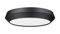 LED Flush Mount by Z-Lite - Quasars Collection, Matte Black Finish - 7701F16-MB-LED