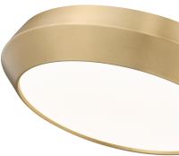 LED Flush Mount by Z-Lite - Quasars Collection, Modern Gold Finish - 7701F16-MGLD-LED