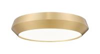 LED Flush Mount by Z-Lite - Quasars Collection, Modern Gold Finish - 7701F16-MGLD-LED