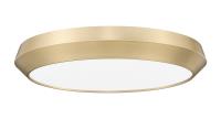 LED Flush Mount by Z-Lite - Quasars Collection, Modern Gold Finish - 7701F20-MGLD-LED