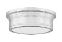 LED Flush Mount by Z-Lite - Bentley Collection, Brushed Nickel Finish - 7702F12-BN-LED