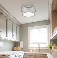 LED Flush Mount by Z-Lite - Bentley Collection, Brushed Nickel Finish - 7702F12-BN-LED