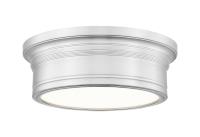LED Flush Mount by Z-Lite - Bentley Collection, Brushed Nickel Finish - 7702F12-BN-LED