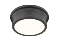 LED Flush Mount by Z-Lite - Bentley Collection, Matte Black Finish - 7702F12-MB-LED