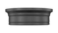 LED Flush Mount by Z-Lite - Bentley Collection, Matte Black Finish - 7702F12-MB-LED
