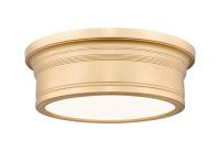LED Flush Mount by Z-Lite - Bentley Collection, Modern Gold Finish - 7702F12-MGLD-LED