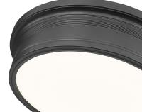 LED Flush Mount by Z-Lite - Bentley Collection, Matte Black Finish - 7702F16-MB-LED
