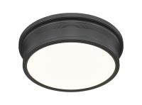 LED Flush Mount by Z-Lite - Bentley Collection, Matte Black Finish - 7702F16-MB-LED