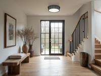 LED Flush Mount by Z-Lite - Bentley Collection, Matte Black Finish - 7702F16-MB-LED
