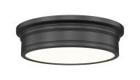 LED Flush Mount by Z-Lite - Bentley Collection, Matte Black Finish - 7702F16-MB-LED